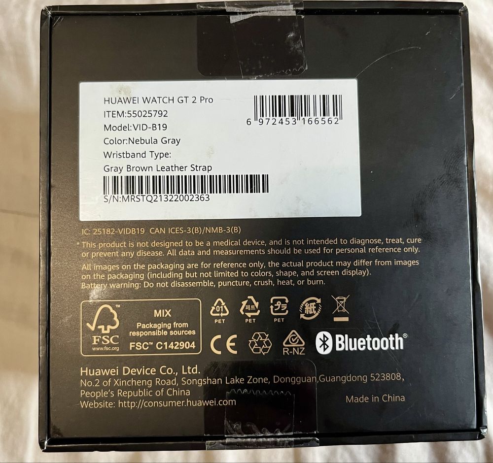 Huawei watch GT2 Pro nebula grey
