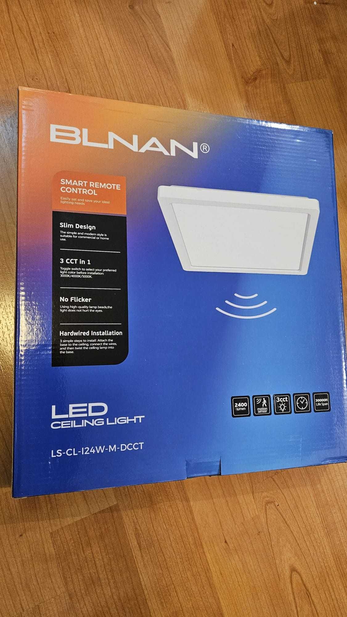 Plafoniera LED BLNAN 24W, cu senzori de mișcare radar si crepuscular