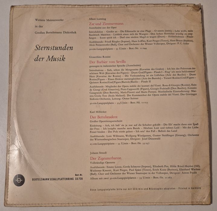 Disc vinil Johann Strauss + Blitz aparat foto SENZ