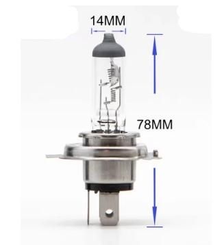Халогенна крушка № V Н4 55W 4300K Кварцова стъклена лампа за автомобил