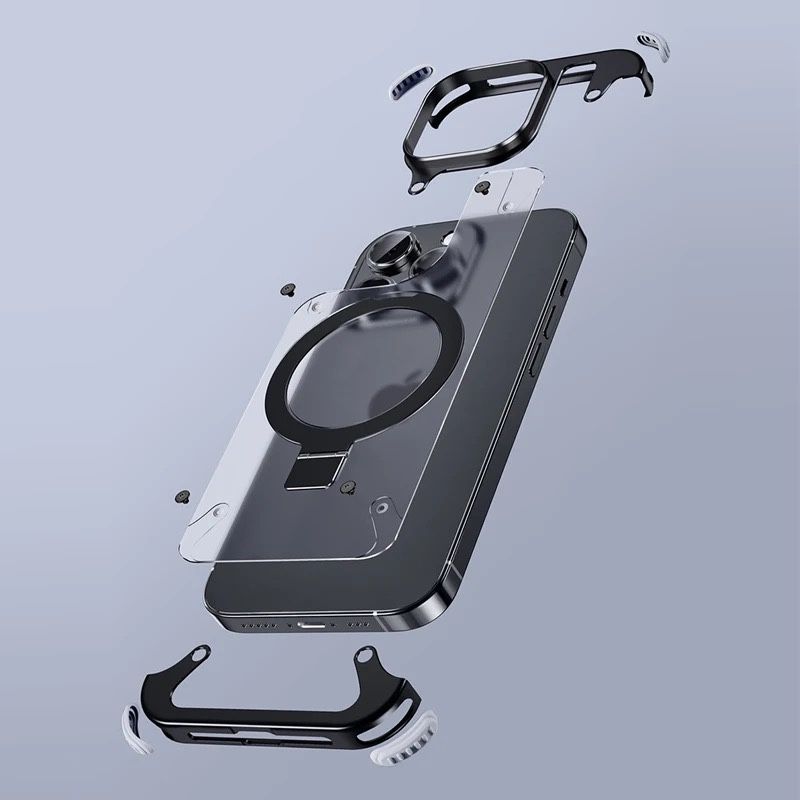 Husa Magsafe iPhone 15 Pro Max din aluminiu