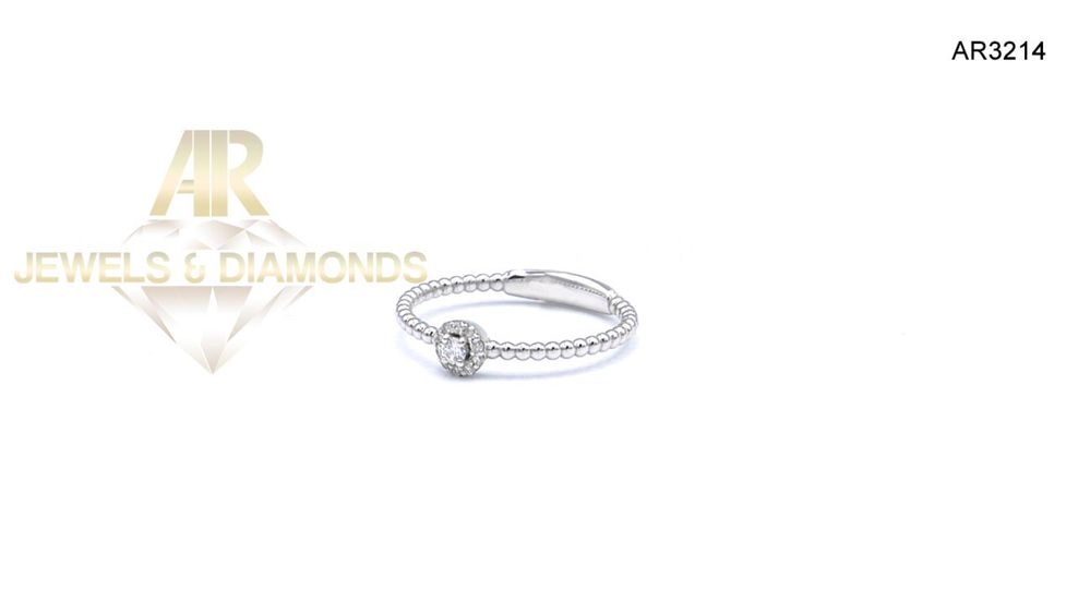 Inel Aur Alb cu Diamant model nou ARJEWELS(AR3214)