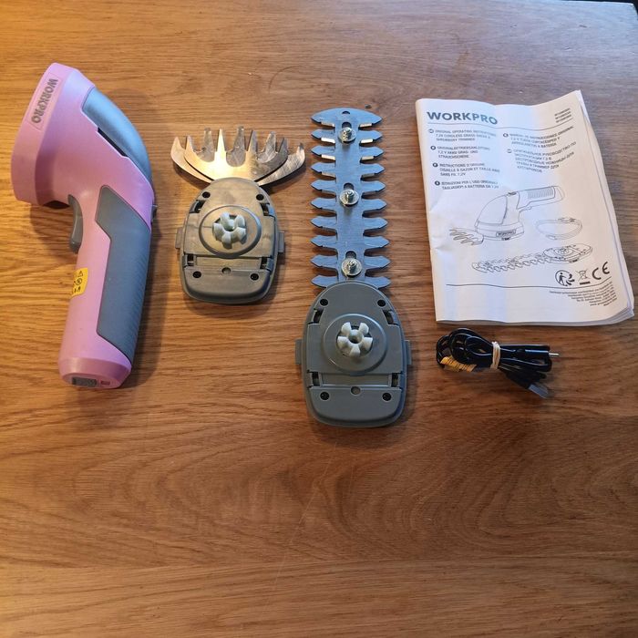 Aкумулаторна ножица за трева и храсти 2 в 1, 7.2V, 2000 mAh, 2 ножа