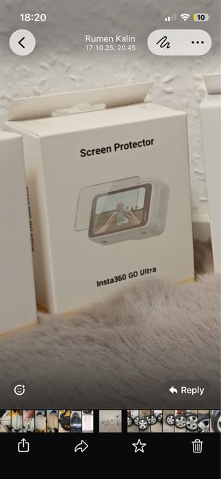 Екшън камера Insta360 GO Ultra, Бяла Чисто нова