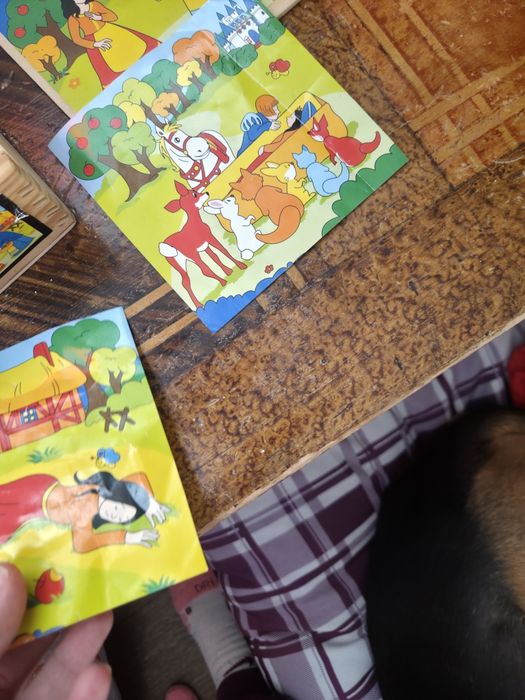 Дърени влакчета ,пъзел