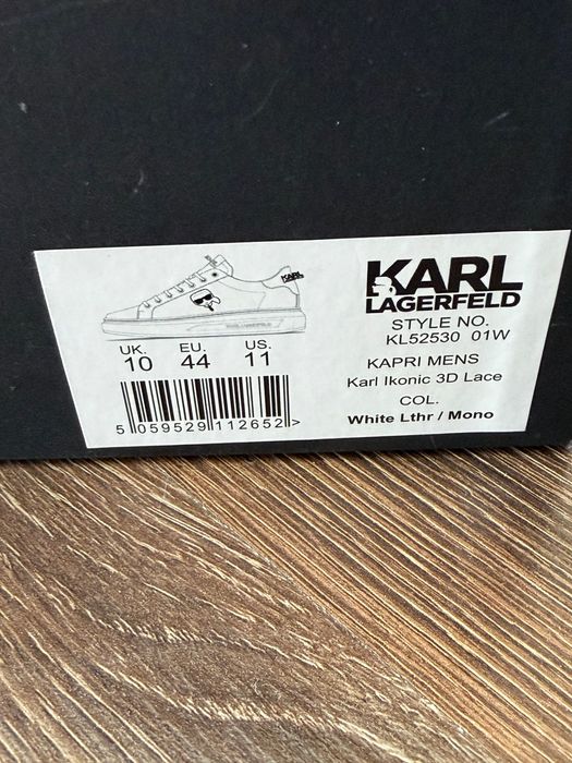 Обувки на Karl Lagerfeld мъжки бели