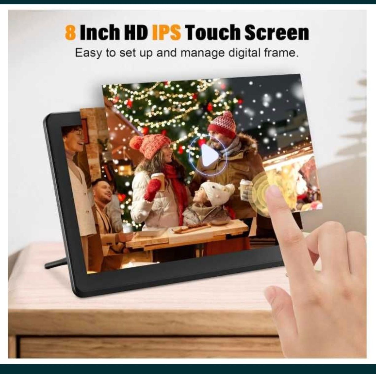 Rama foto digitala de "8 cu  Wifi si Touchscreen