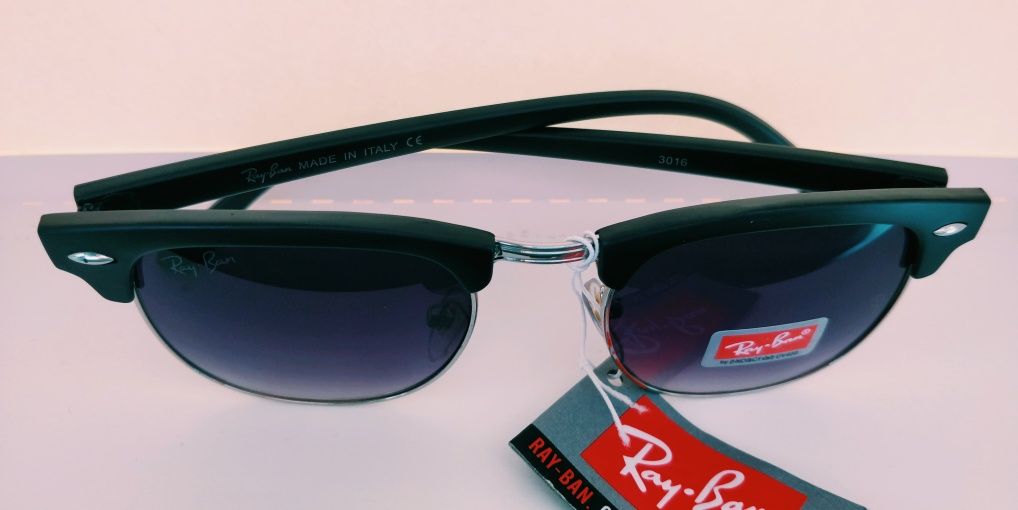 Ochelari de soare Ray-Ban Clubmaster RB3016, calitate premium