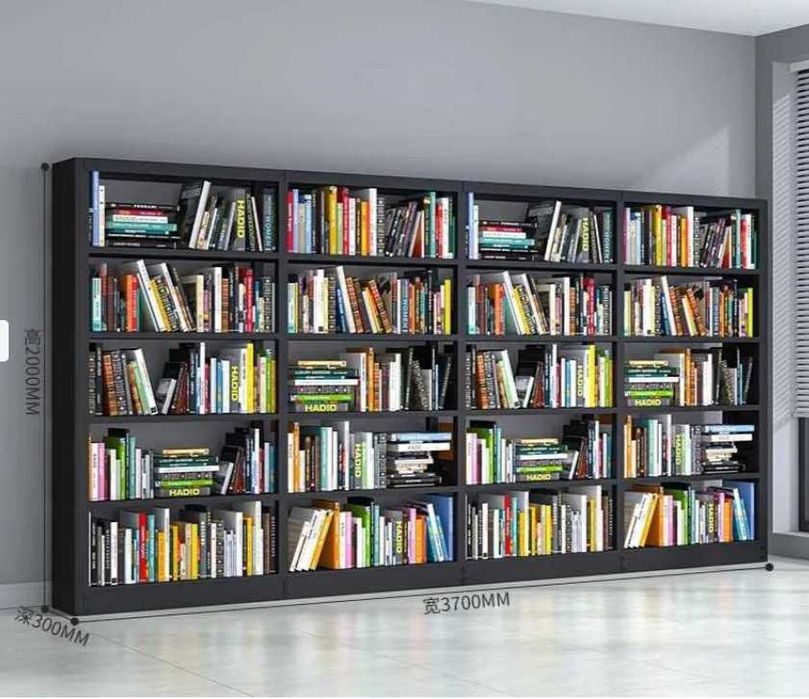 Стальной книжный стеллаж, po‘latdan kutubxona javoni