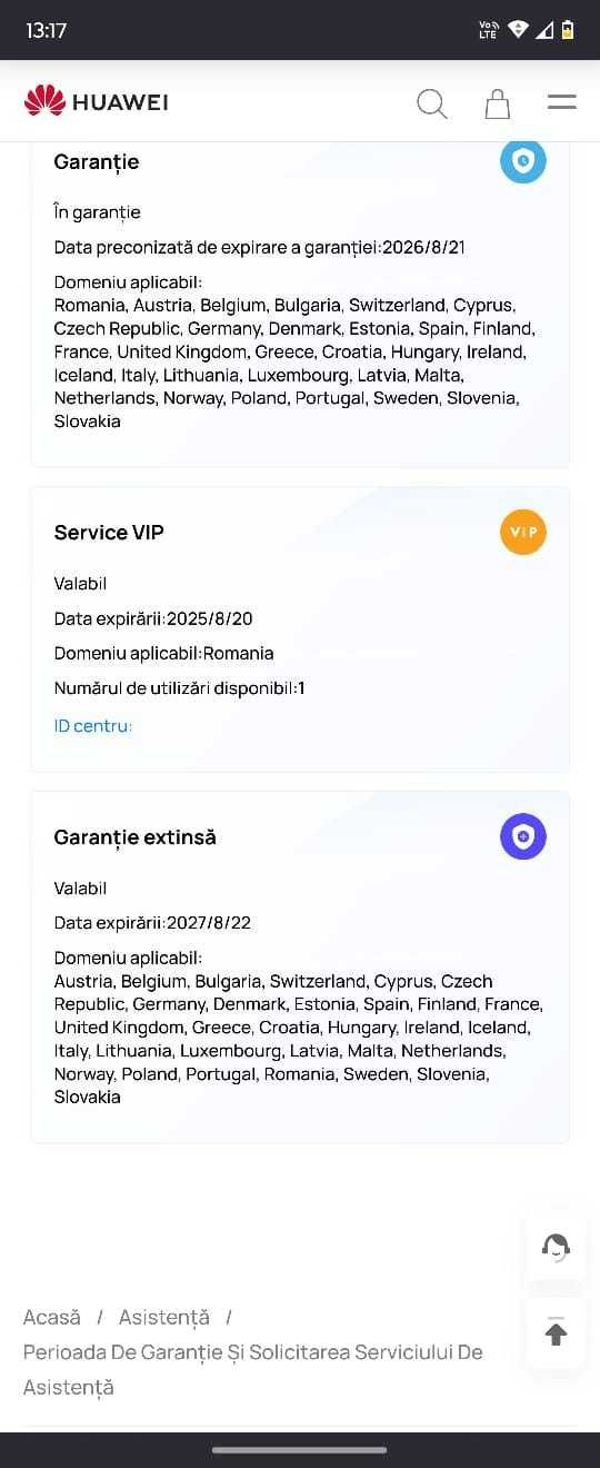 Huawei Pura 70 Garantie 22.08.2027