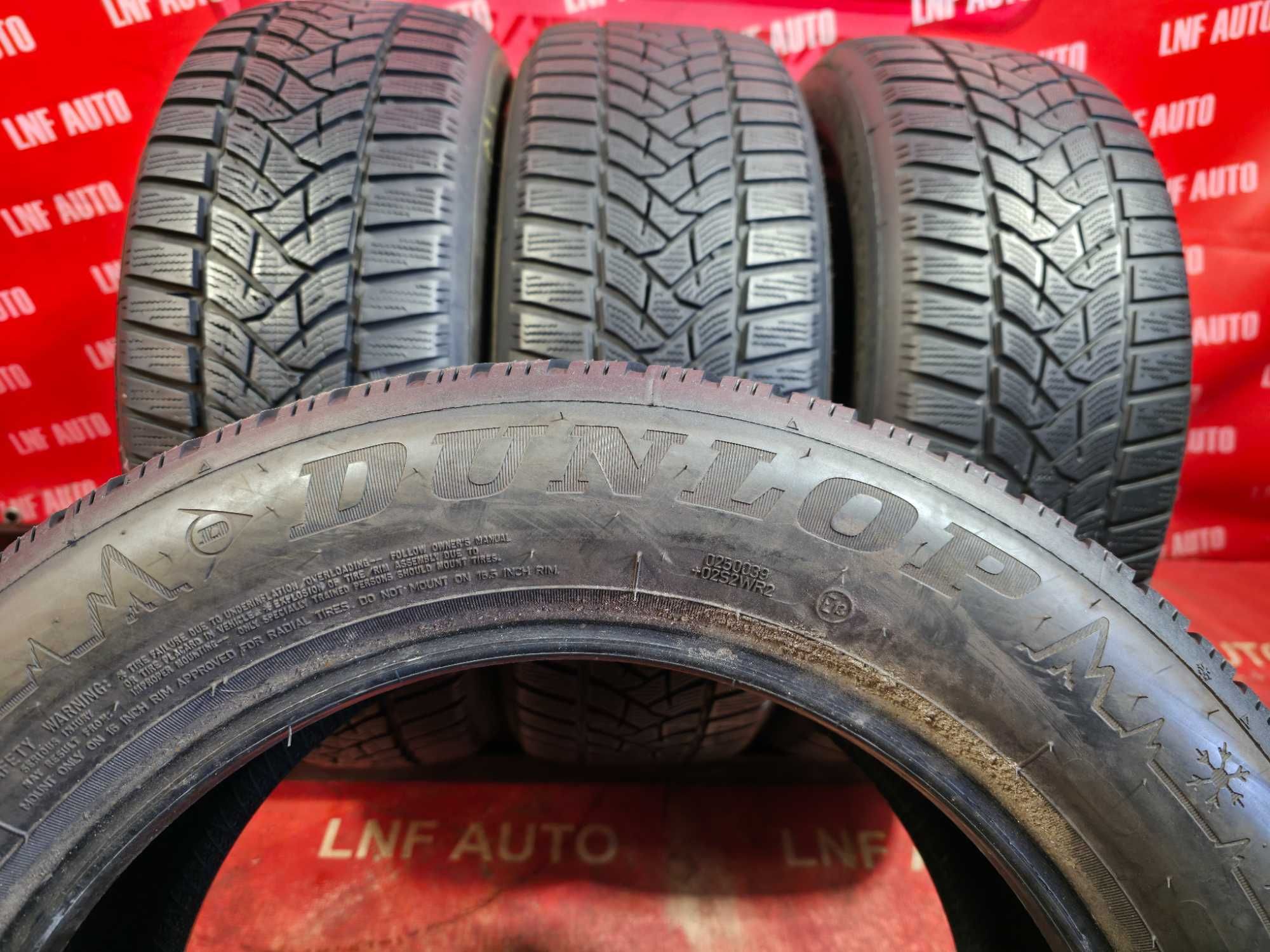 Anvelope de IARNA - 205/60/16 - DUNLOP - 5.69 / 7.57 MM - DOT 2018 !