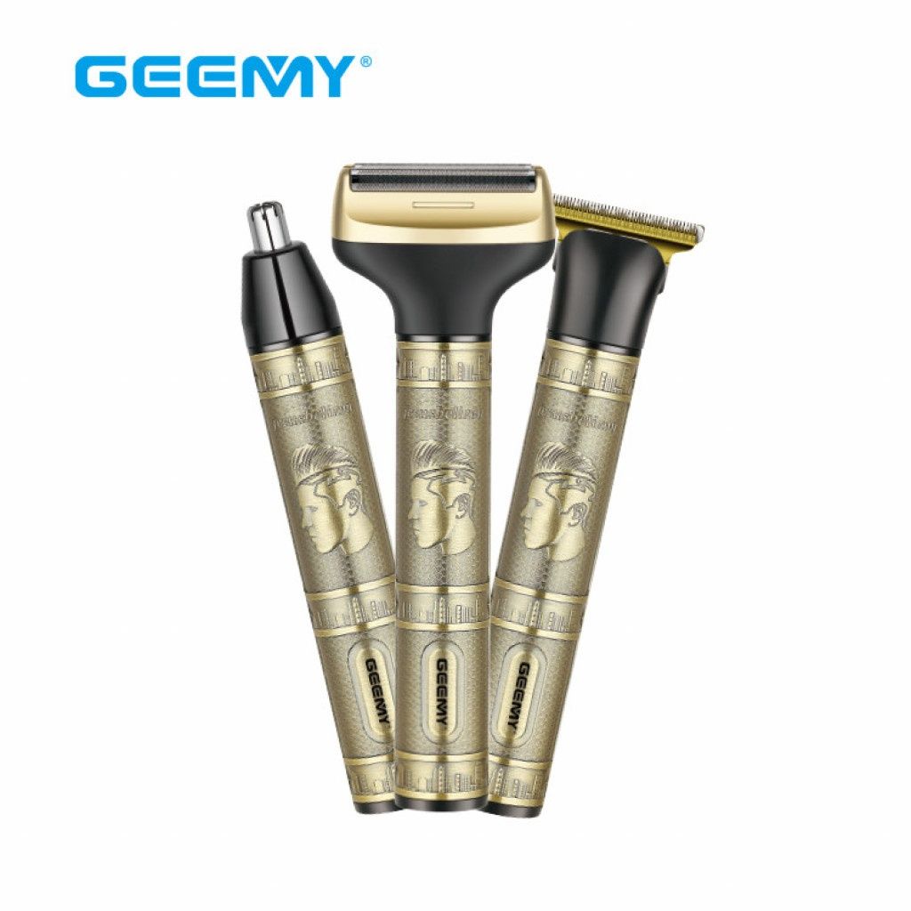 Тример Geemy GM-8045 3 в 1 – Комплект за подстригване и бръснене за мъ