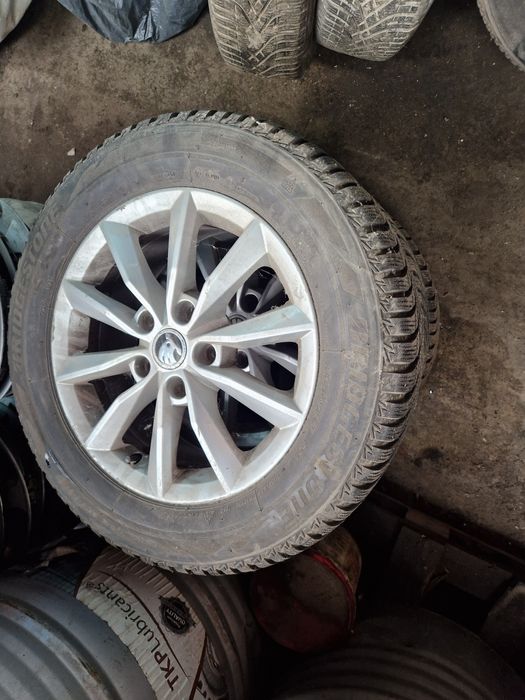 1 BUC janta skoda originala r16 cod 5E0601025BA Janta skoda