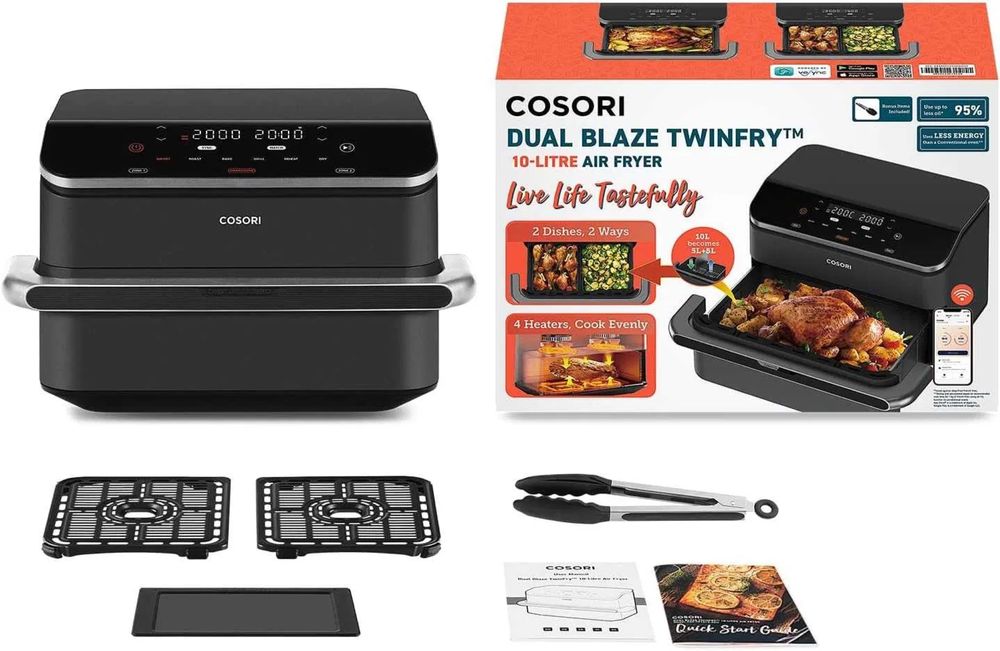 Airfryer Cosori Dual blaze twinfry 10l
