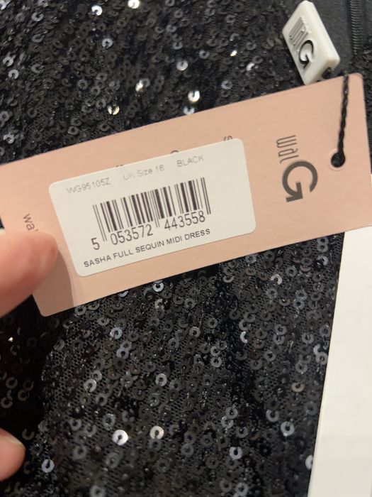 Vand rochie neagra cu paiete WALG