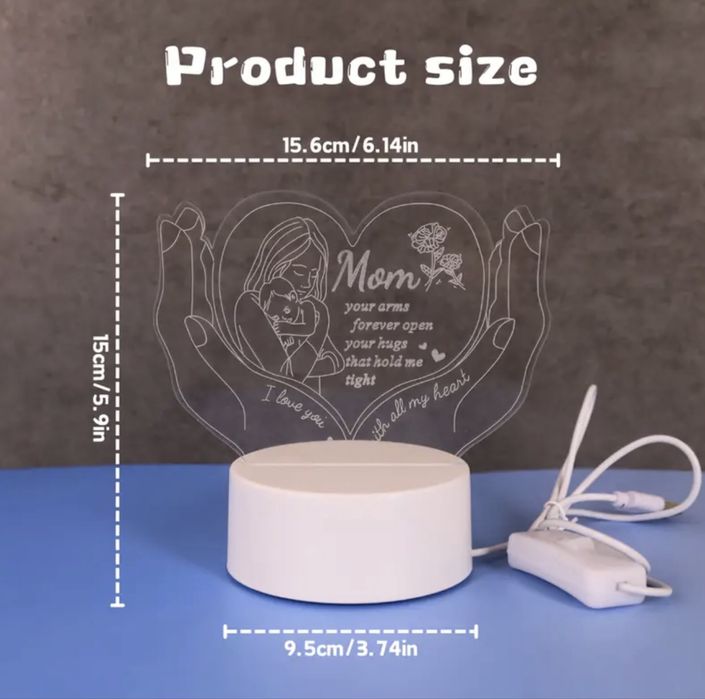 Lampa Decorativă cu Mesaj pentru Mamă – Ideea de Cadou Ideală