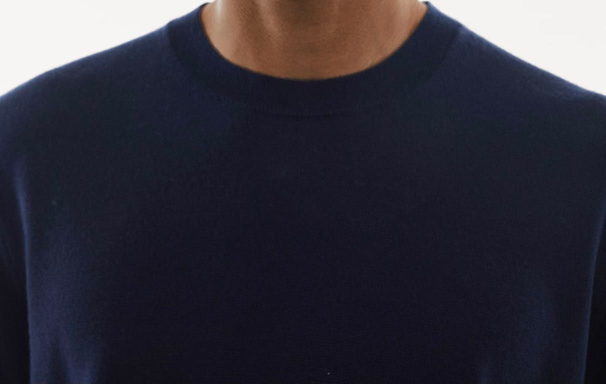 НОВ мъжки пуловер Mango L размер 100% merino wool