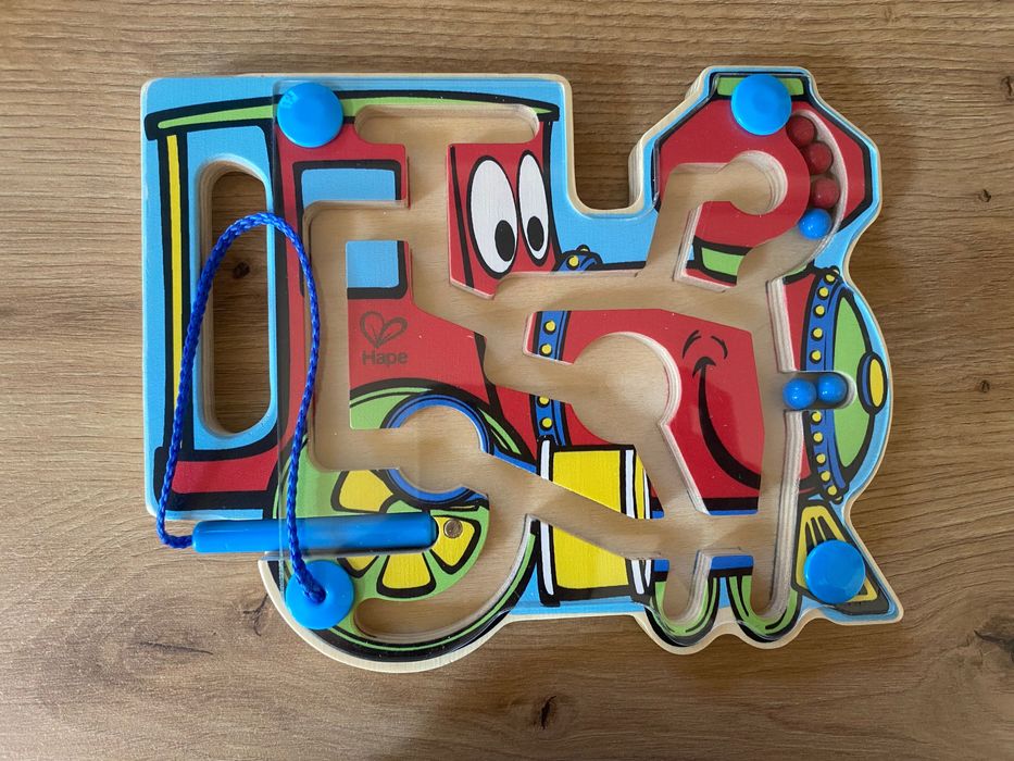 Labirint magnetic din lemn, Hape