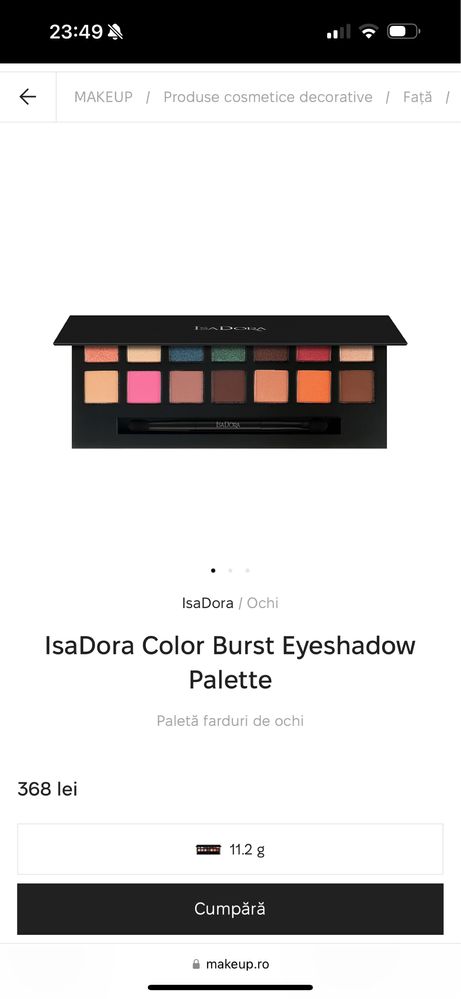 Paleta fard Isadora