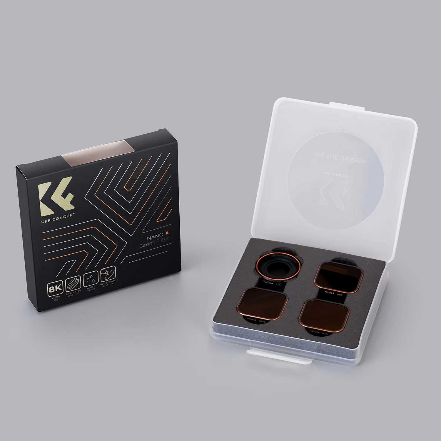 Фильтры K&F CONCEPT для GoPro 9/10/11 (ND8 + ND16 + ND32 + CPL)