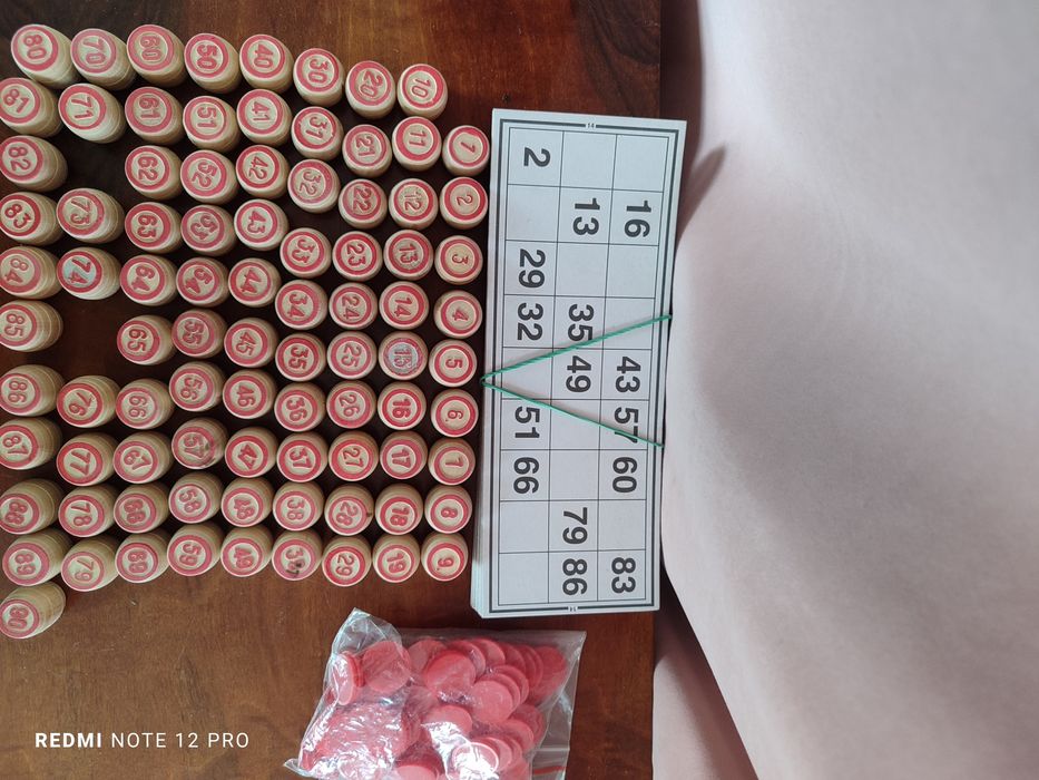 Лото. Бочонки. Карты. Фишки. Поштучно.