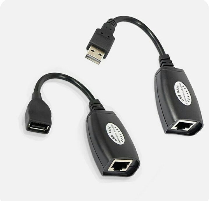 Удленитель RJ45/ USB, адаптер, переходник