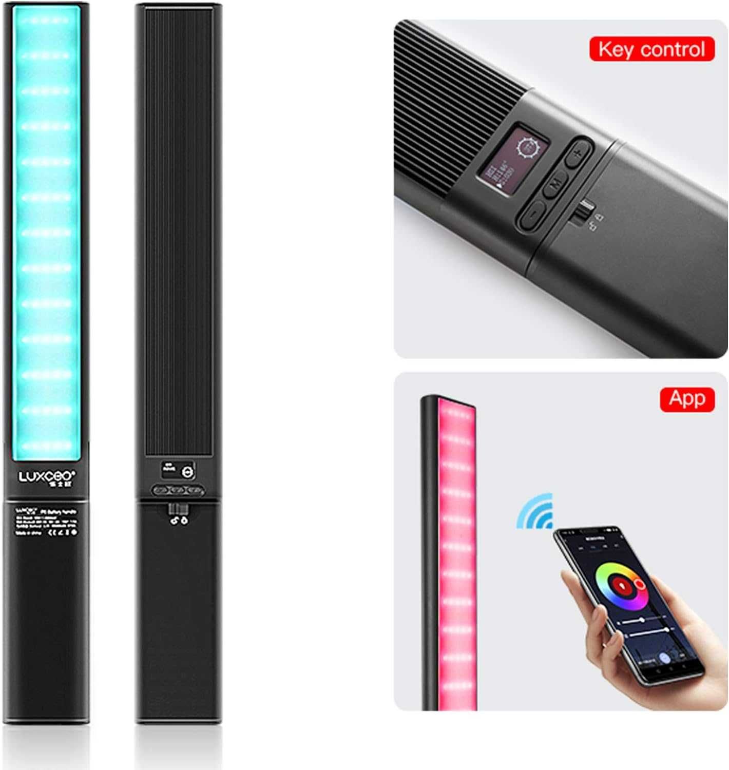 3x Lumina Led foto-video, acumulator 10.000 mAh integrat, app