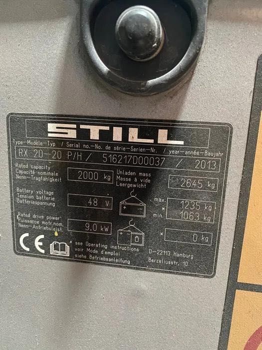 Vand stivuitor electric Still RX 20-20 second hand