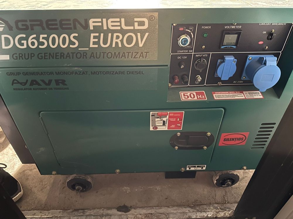 Generator diesel GreenField LDG6500S Plus monofazat AVR 5,5kW