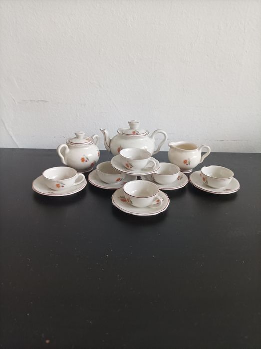 Ретро детски порцеланов сервиз за чай