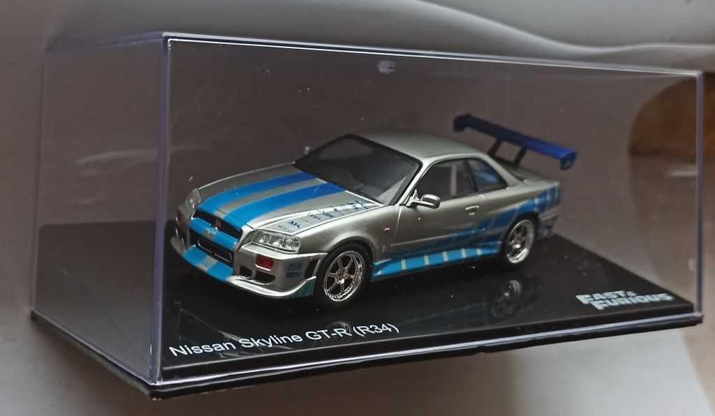 Macheta Nissan Skyline GT-R R34 Brian Fast and Furious - Altaya 1/43