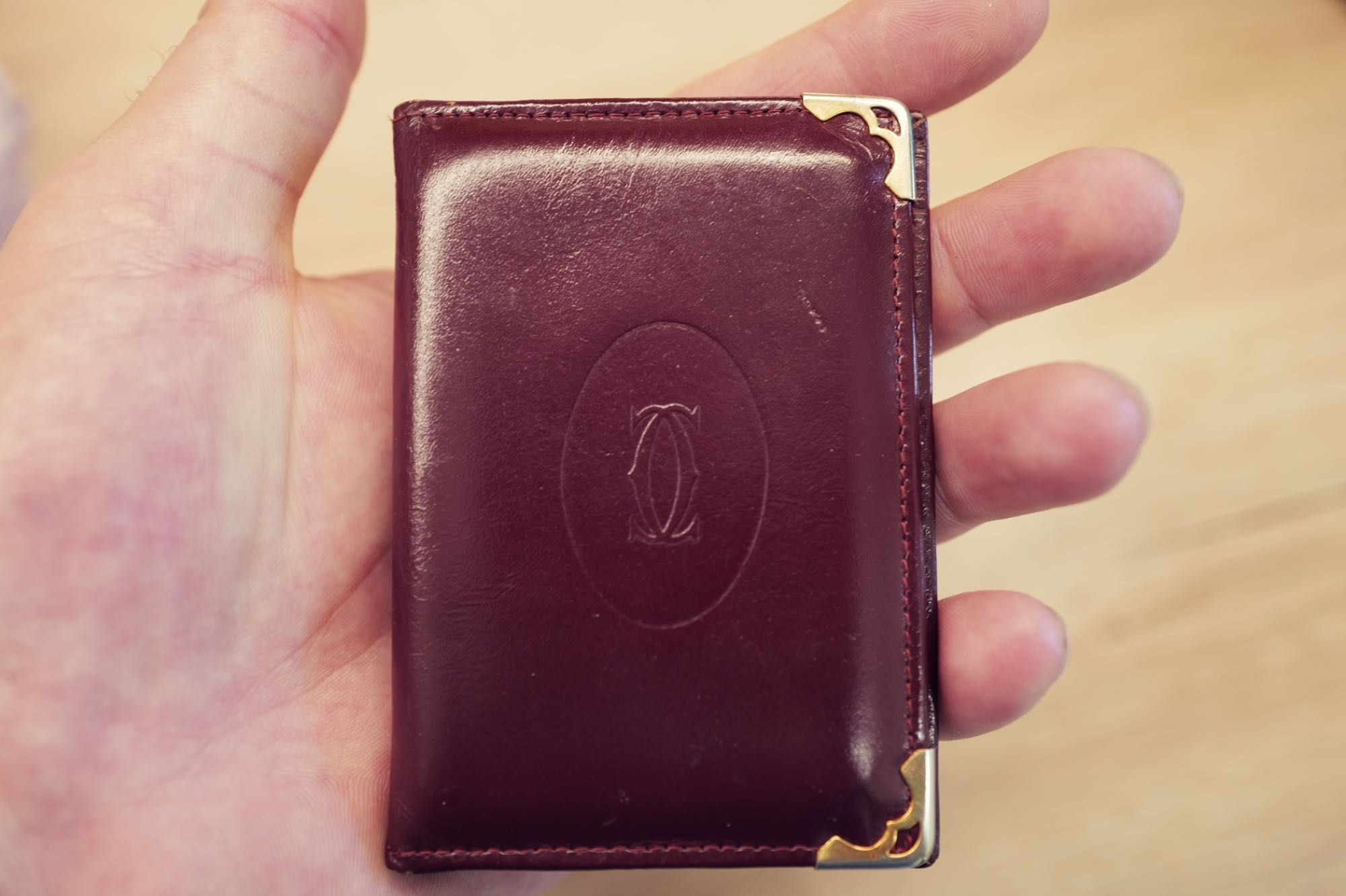 Cartier card holder portofel carduri Original piele