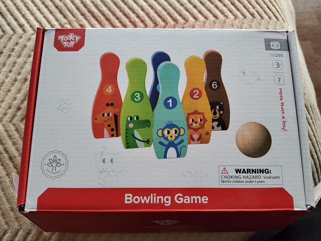 Set bowling din lemn - Tooky toy