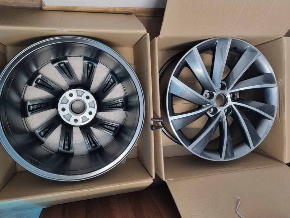 Jante noi 18' aluminiu vopsea metalizata antracit (gri) Skoda Superb 3