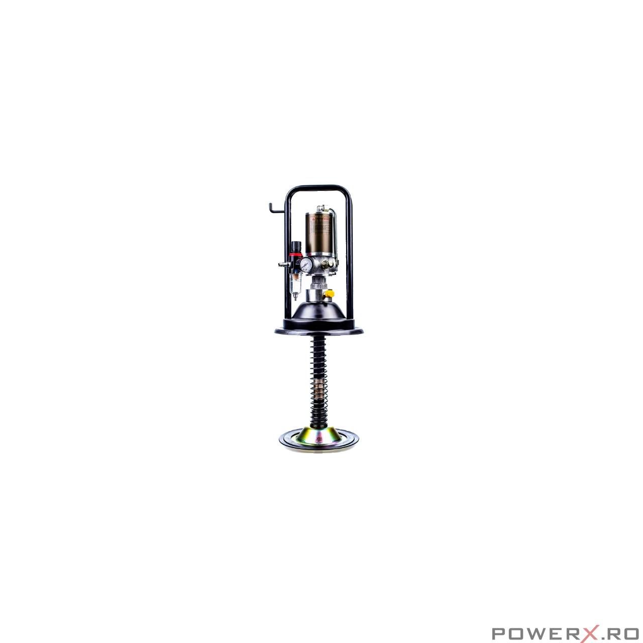 Pompa de gresat pneumatica, gresor pneumatic 13 litri, furtun 4m Asta
