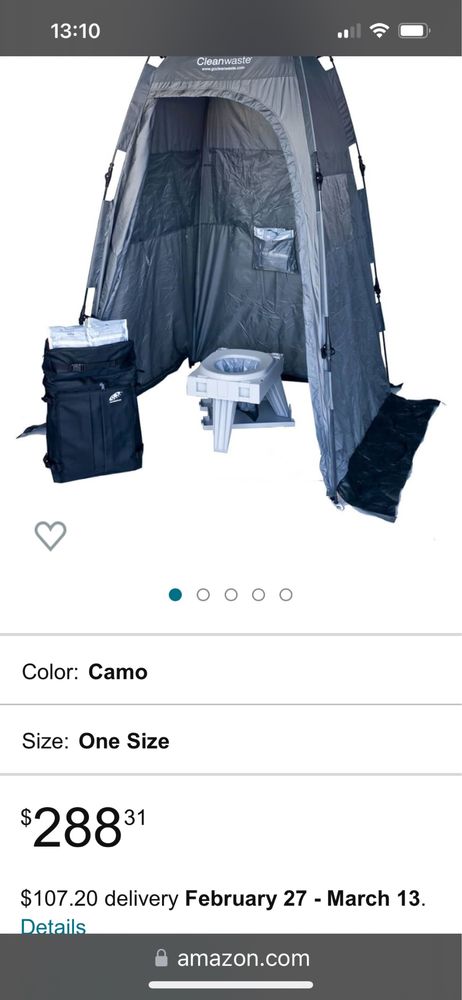 Toaleta portabila camping/cort/rulota