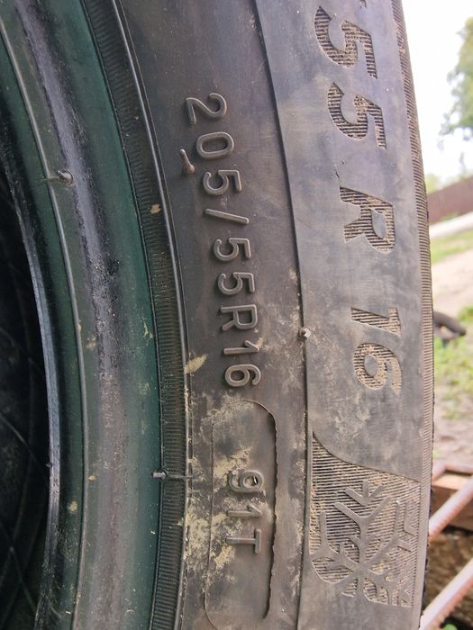 Anvelope 205/55R16 marca Michelin, M+S, 7 mm