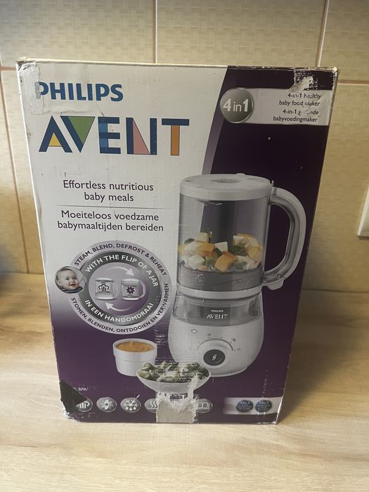 Aparat de gatit la abur Philips Avent 4 in 1 caută un nou bebeluș