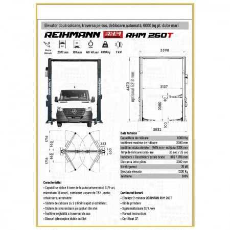 Elevator 2 coloane 6T blocaj automat 380V, RHM-260T