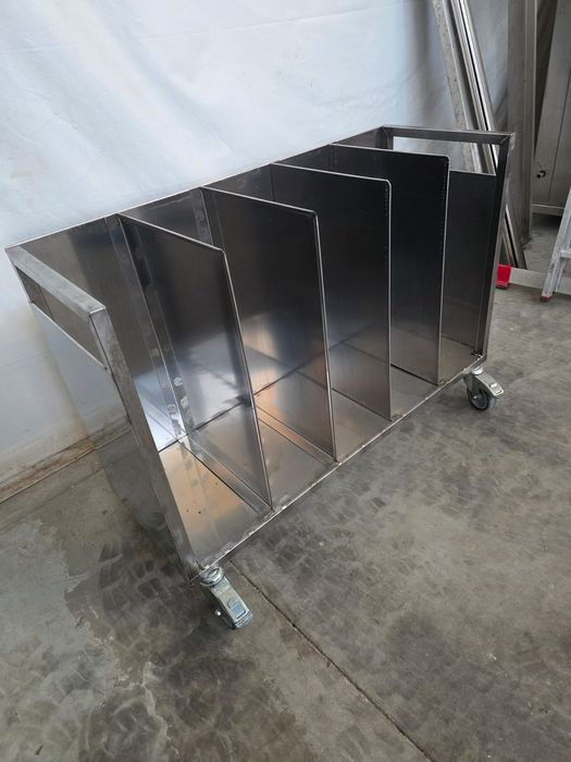 Немска количка за чували от неръждаема стомана