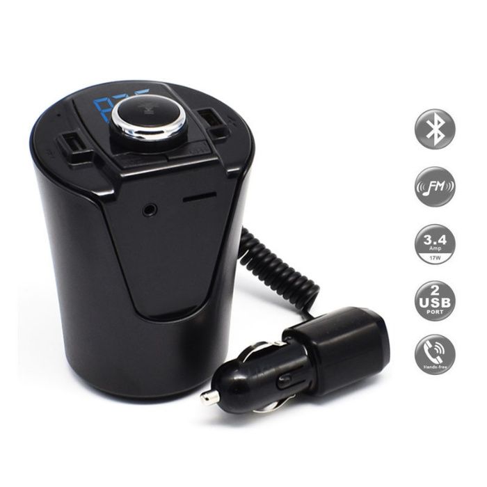 Modulator FM Bluetooth MP3 USB Handsfree si incarcator auto