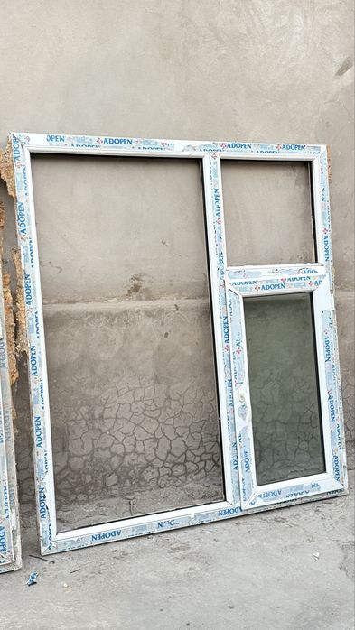 Терезе 160/135см ; 17 штук,  айнасы бар