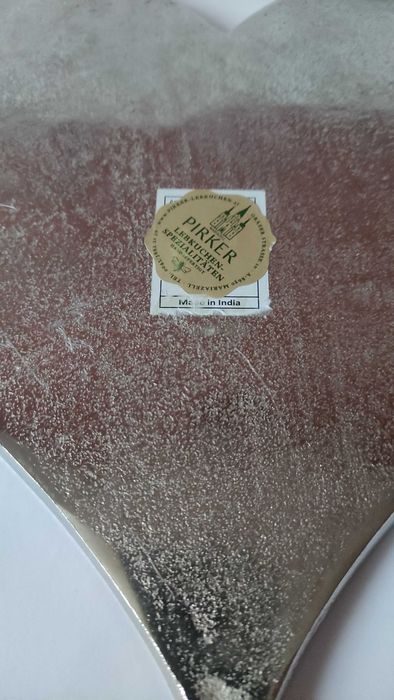 Метален поднос във форма на сърце