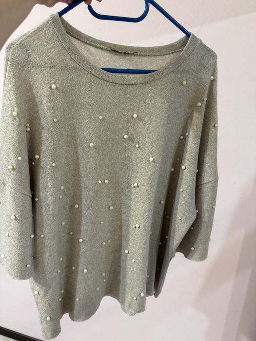 Bluza Zara Trafaluc cu perle marime S