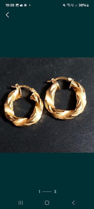 Cercei  Aur. 18 kt ,