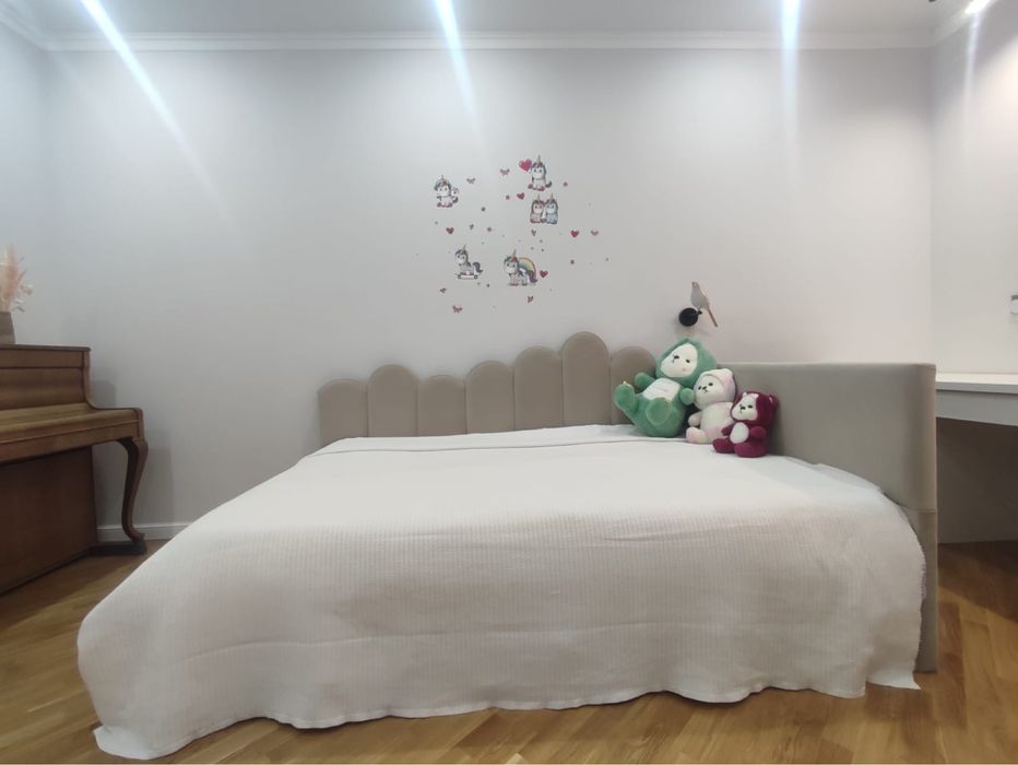 Кровать 120*200 серого цвета