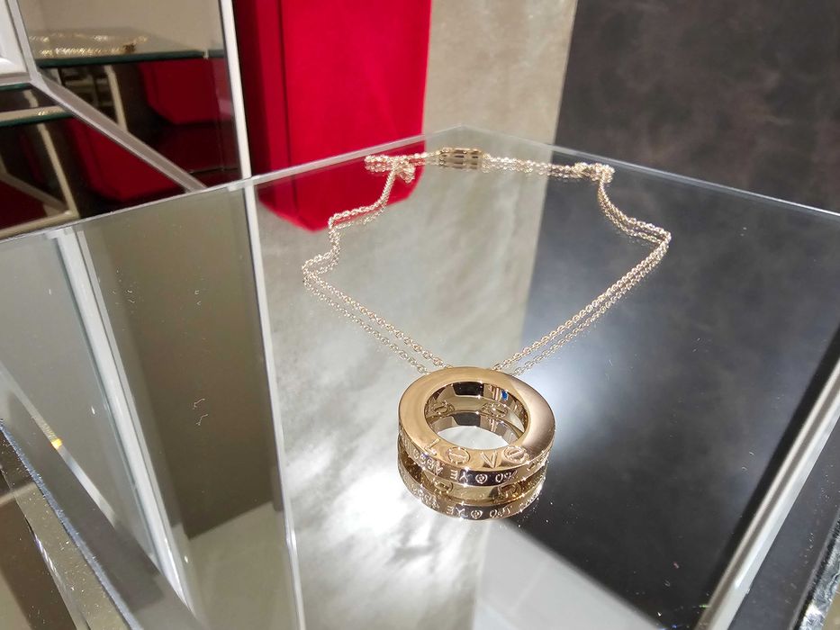 CARTIER Love Rose Gold Large Pendant Дамскo Колие