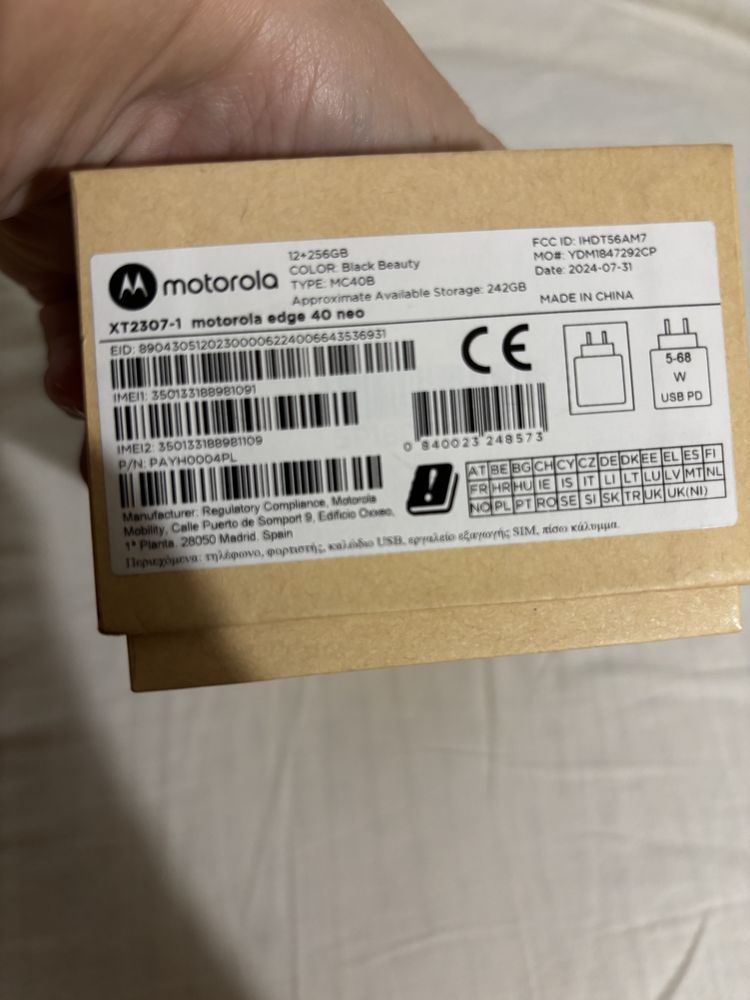 Motorola Edge 40 Neo, 256 gb