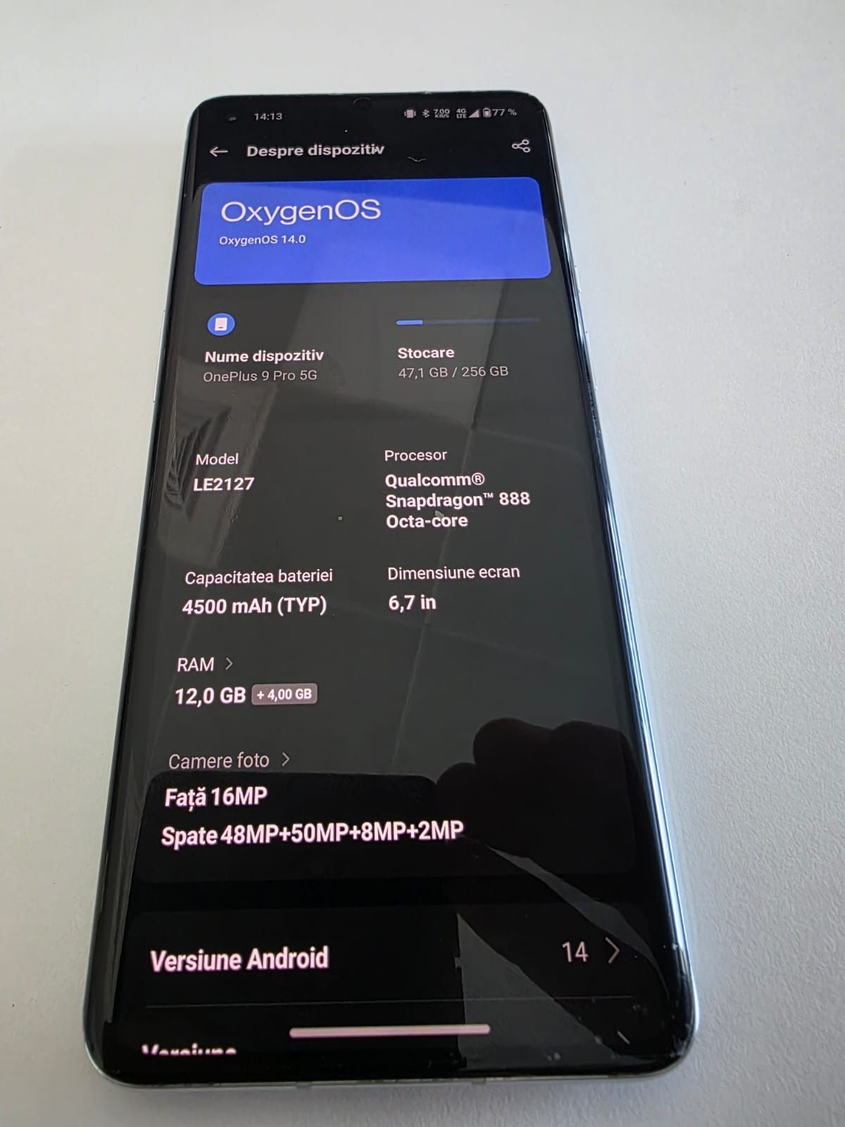 Vând/schimb oneplus 9 pro 256/12 GB schimb cu Samsung fold