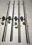 SET 4 Lansete SILVER PRO FISH 3.60m 3.5Lbs + 4 Mulinete WINDBLADE J360